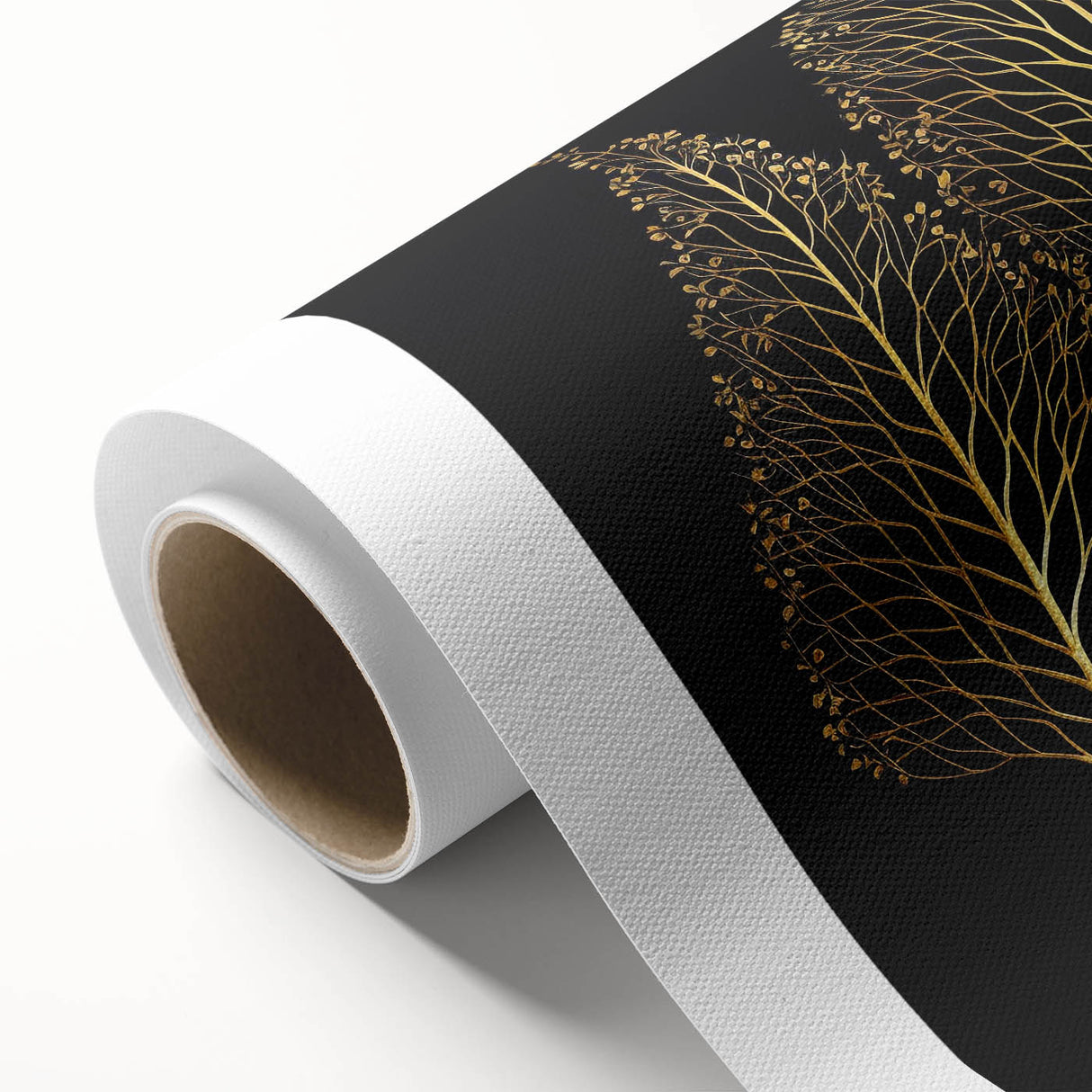 Luxury Gold Tree Wall Art - Modern Abstract Canvas for Living Room