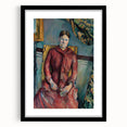 Impressionist Portrait - Madame Cézanne in Red Dress by Cézanne Art