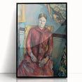 Impressionist Portrait - Madame Cézanne in Red Dress by Cézanne Art