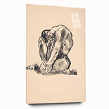 Expressionist Art Nude Study – Abstract Expressionism Wall Art Print