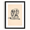 Expressionist Art Nude Study – Abstract Expressionism Wall Art Print