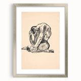 Expressionist Art Nude Study – Abstract Expressionism Wall Art Print