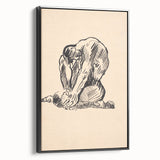 Expressionist Art Nude Study – Abstract Expressionism Wall Art Print