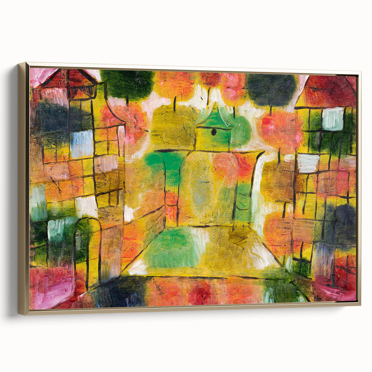 Abstract Modern Art with Nature and Architecture - Trendy Wall Decor