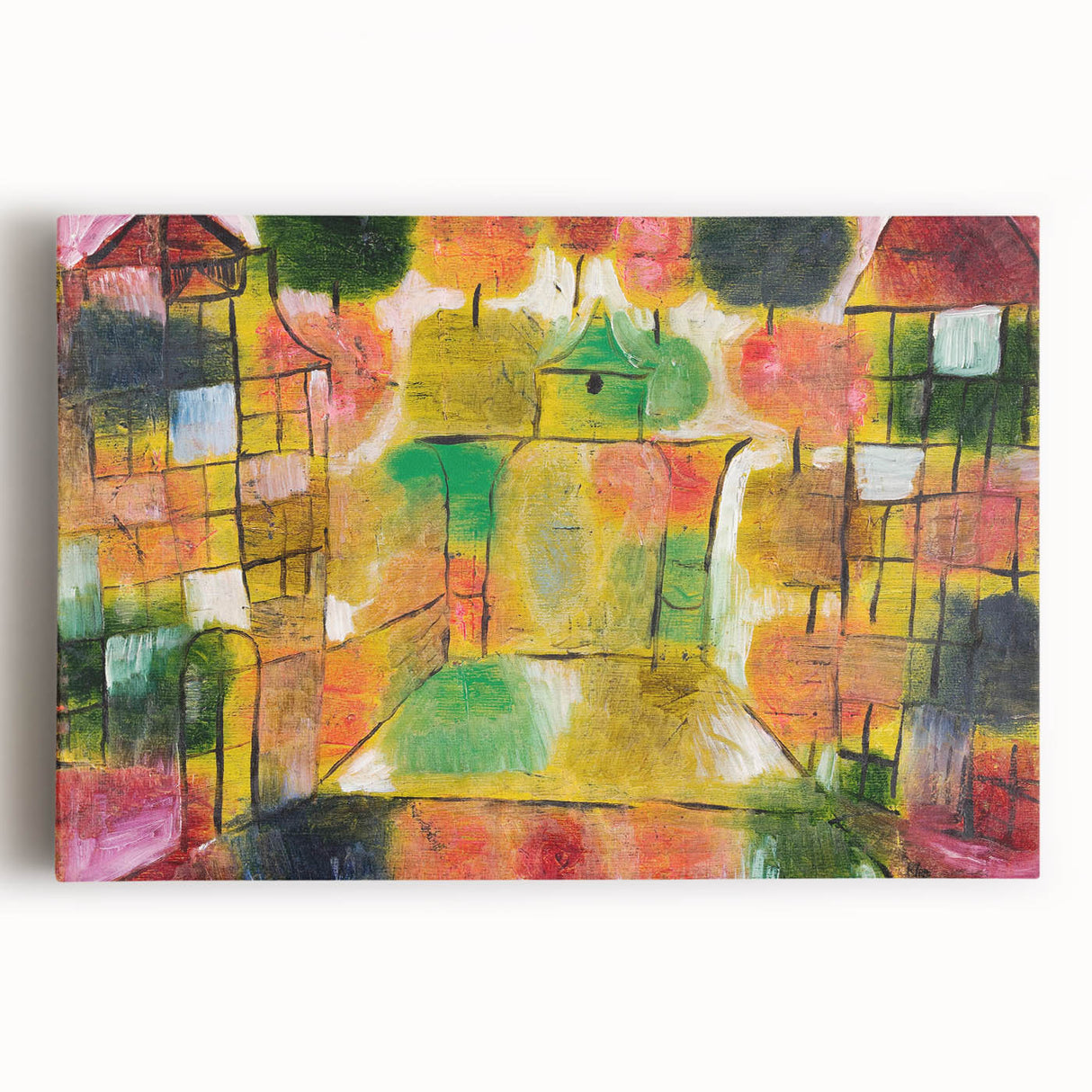 Abstract Modern Art with Nature and Architecture - Trendy Wall Decor