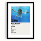 Nirvana Nevermind Poster - Retro 90s Wall Art - Vintage Rock Art Print