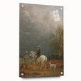 Romanticism Art - A Traveller and a Shepherd in a Landscape