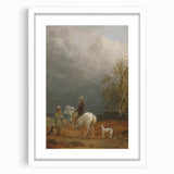 Romanticism Art - A Traveller and a Shepherd in a Landscape