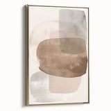 Framed minimalist wall art featuring abstract gold design, showcasing elegant lines and shapes, perfect for modern decor in living spaces.