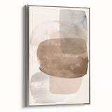 Framed minimalist wall art showcasing an abstract design with silver accents, highlighting elegant lines and contours, perfect for modern home decor.