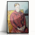 Impressionist Portrait - Madame Cézanne in Yellow Chair by Cézanne