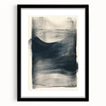 Minimalist black-framed wall art with a white mat, showcasing an abstract design that enhances modern decor. Ideal for living rooms or offices.