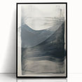Framed acrylic abstract minimalist wall art featuring bold black lines and geometric shapes, ideal for modern home decor. Perfect for enhancing contemporary interiors.