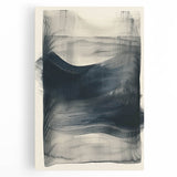Abstract minimalist wall art on stretched canvas featuring soft pastel colors and geometric shapes, perfect for modern decor and enhancing living spaces.