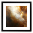 Abstract Art Prints – Ethereal Brown and Gold Modern Wall Decor