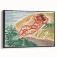Abstract Expressionism Sunbathing | Vibrant Contemporary Wall Art