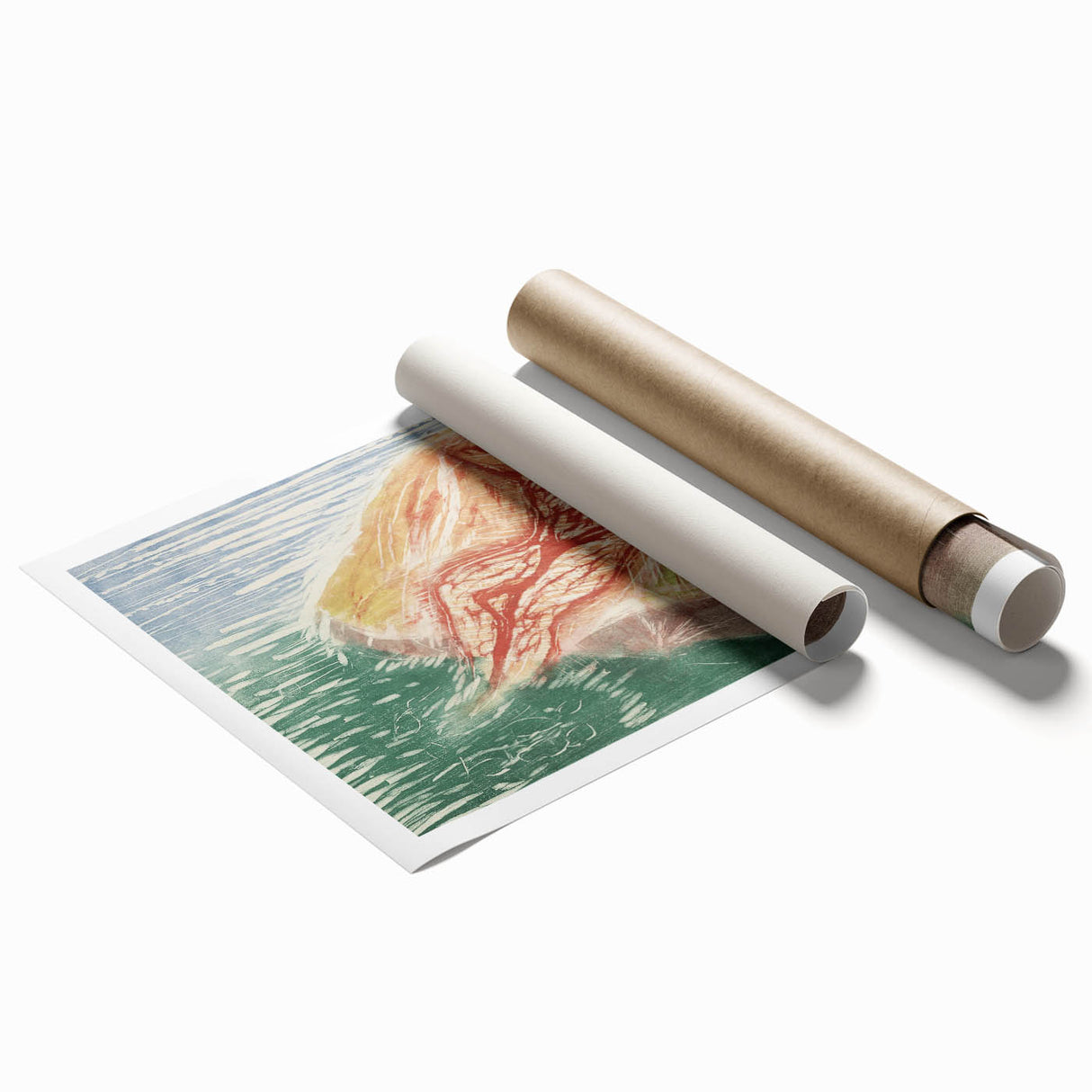 Abstract Expressionism Sunbathing | Vibrant Contemporary Wall Art
