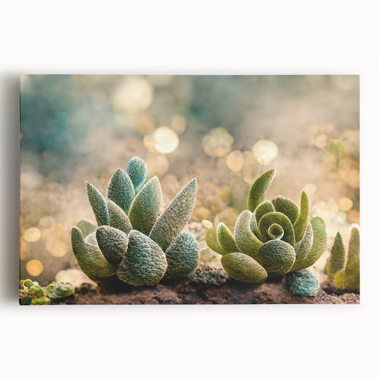 Serene Succulent Wall Art - Modern Botanical Canvas for Living Room