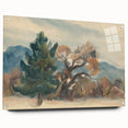 Autumn Forest Modern Art Print - Nature-Inspired Contemporary Decor