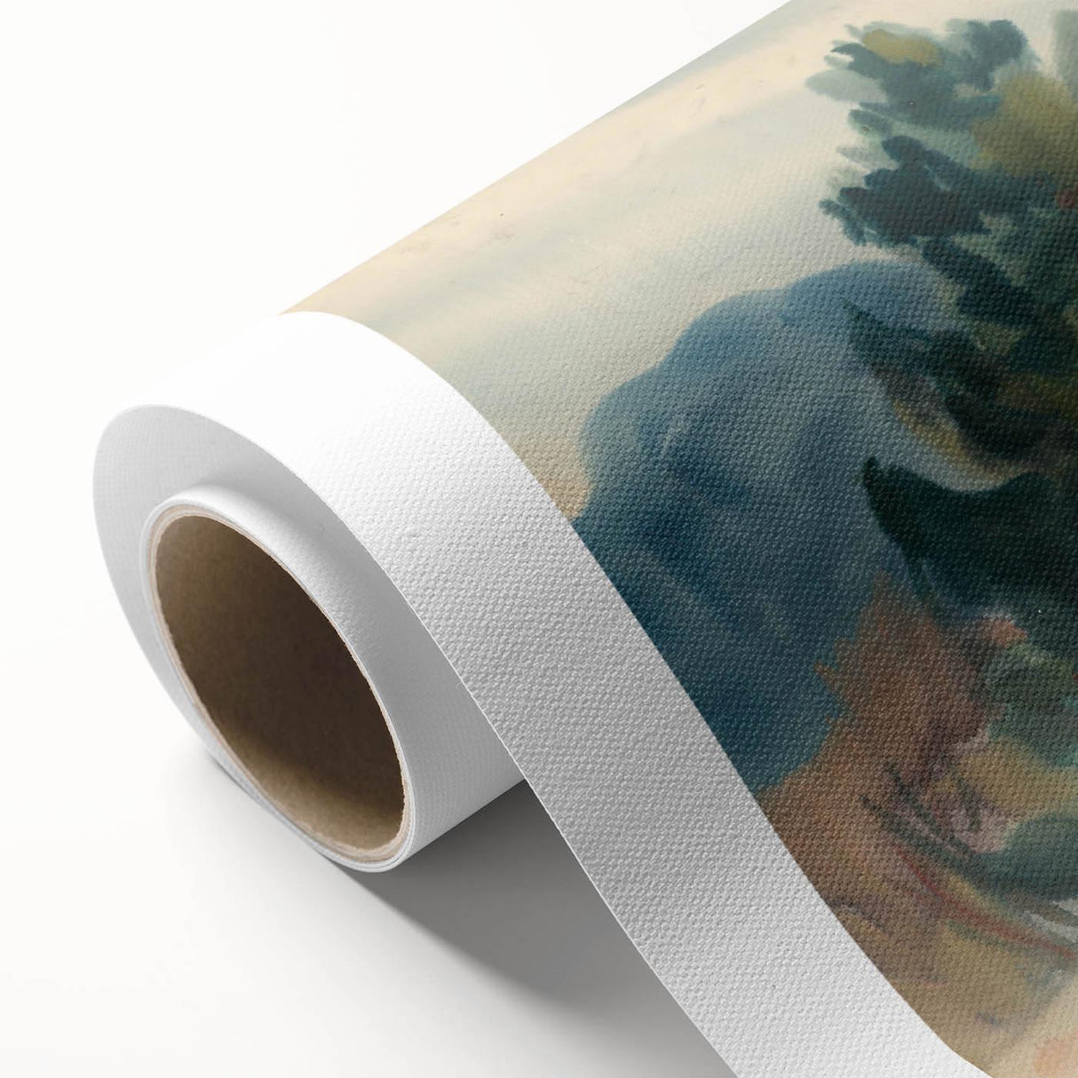 Autumn Forest Modern Art Print - Nature-Inspired Contemporary Decor