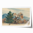 Autumn Forest Modern Art Print - Nature-Inspired Contemporary Decor