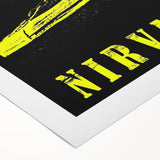 Nirvana Shoes & Microphone Poster - Retro Punk Art - Vintage Rock Print