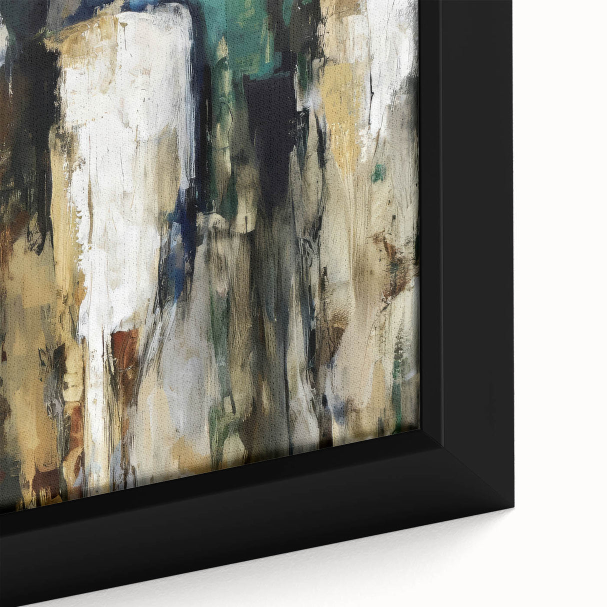 Abstract Figures Wall Art - Modern Canvas Print for Living Room