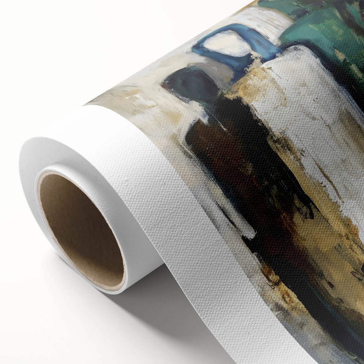 Abstract Figures Wall Art - Modern Canvas Print for Living Room