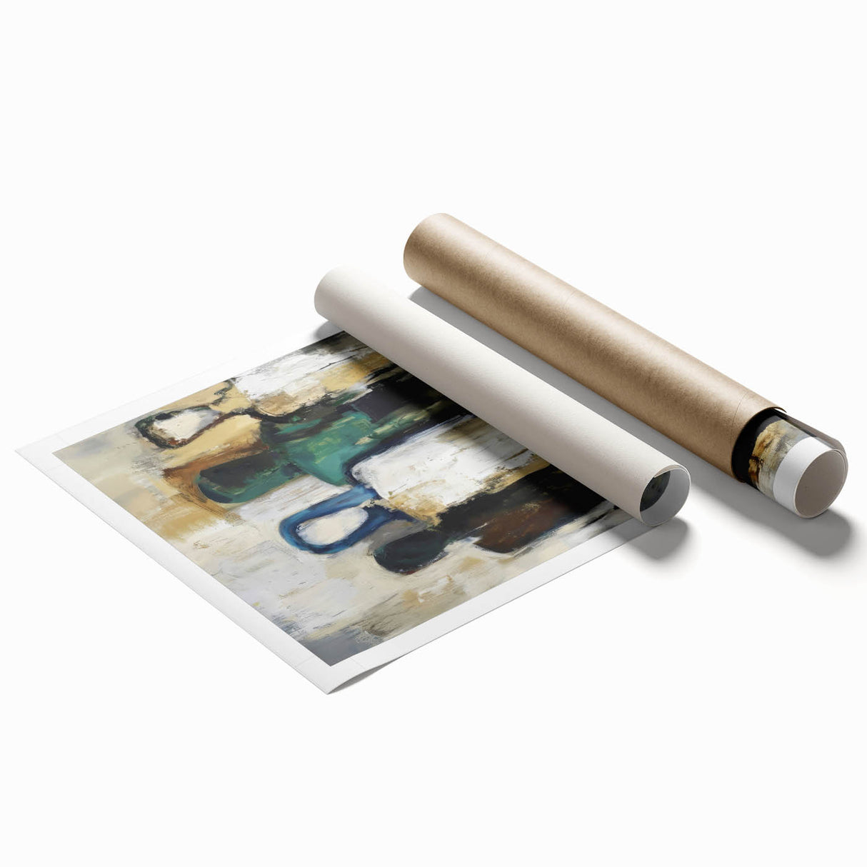 Abstract Figures Wall Art - Modern Canvas Print for Living Room