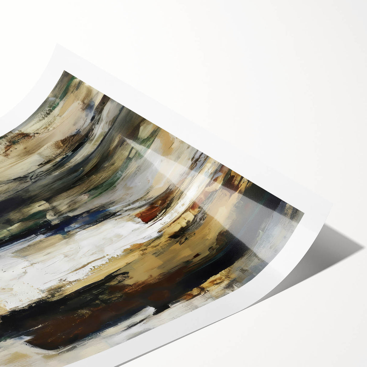 Abstract Figures Wall Art - Modern Canvas Print for Living Room
