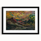 Expressionist Art Sunset in the Mountains - Modern Expressionism Wall Art