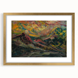 Expressionist Art Sunset in the Mountains - Modern Expressionism Wall Art