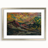 Expressionist Art Sunset in the Mountains - Modern Expressionism Wall Art