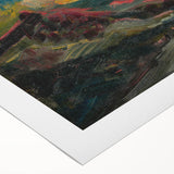 Expressionist Art Sunset in the Mountains - Modern Expressionism Wall Art