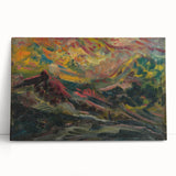 Expressionist Art Sunset in the Mountains - Modern Expressionism Wall Art