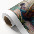 Impressionist Portrait - Madame Monet Embroidering by Claude Monet Art