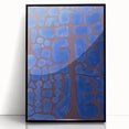 Abstract Modern Art in Rich Blues - Unique Contemporary Wall Decor