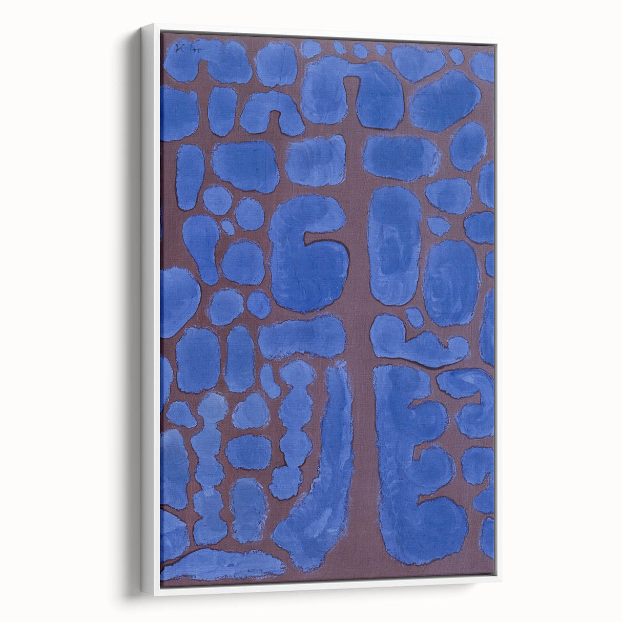 Abstract Modern Art in Rich Blues - Unique Contemporary Wall Decor