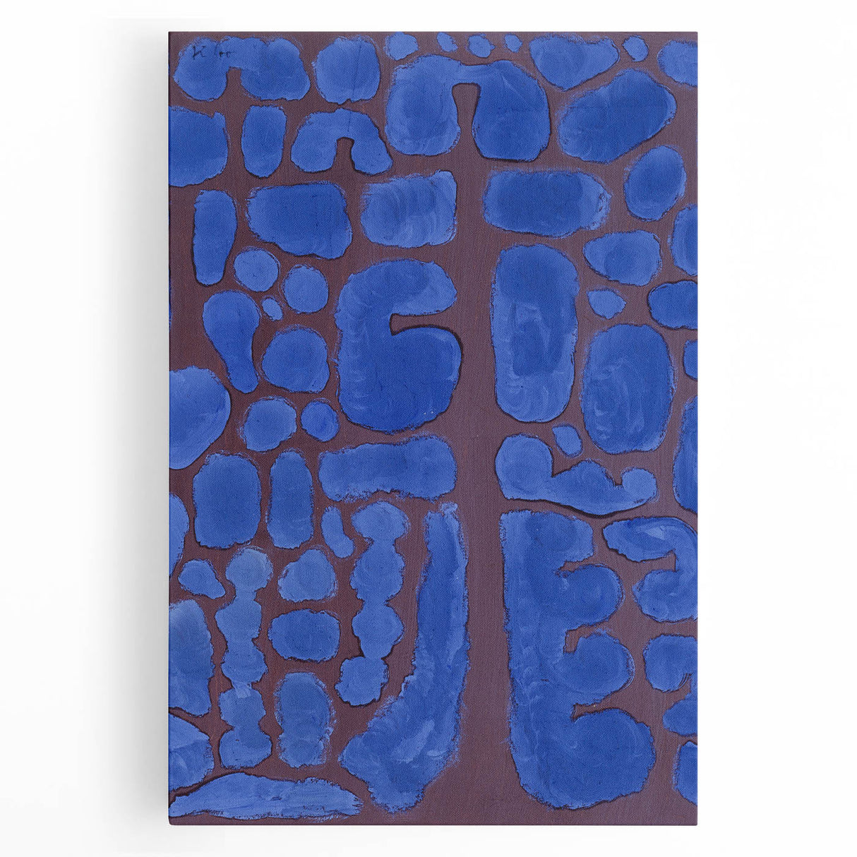 Abstract Modern Art in Rich Blues - Unique Contemporary Wall Decor