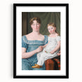 Historical Romanticism Canvas: Noblewoman and Daughter - Classic Art Print