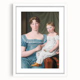Historical Romanticism Canvas: Noblewoman and Daughter - Classic Art Print