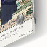 Chic Art Deco Wall Art - Le Paysage Romantique Fashion Illustration