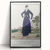 Chic Art Deco Wall Art - Le Paysage Romantique Fashion Illustration