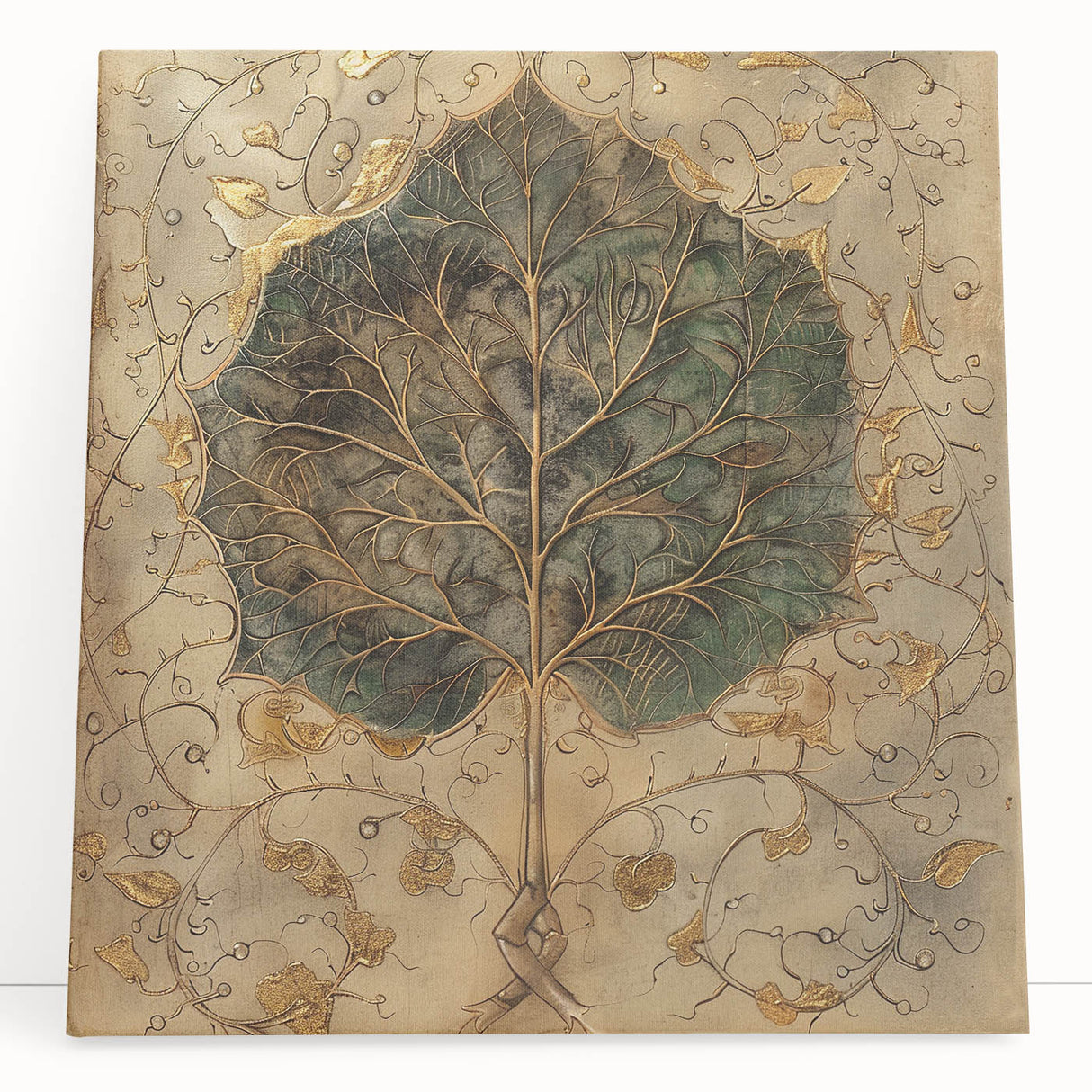 Vibrant wall art canvas featuring a floral and botanical design with colorful flowers and lush green leaves, perfect for home décor and interior styling.