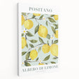 Large, stretched canvas wall art featuring a variety of colorful fruits, ideal for kitchen decor.