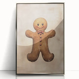 Rustic Gingerbread Man – Festive Christmas Art Prints