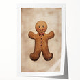 Rustic Gingerbread Man – Festive Christmas Art Prints