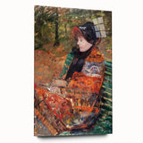 Autumn, Portrait of Lydia Cassatt - Vibrant Portrait by Mary Cassatt
