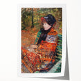 Autumn, Portrait of Lydia Cassatt - Vibrant Portrait by Mary Cassatt