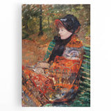 Autumn, Portrait of Lydia Cassatt - Vibrant Portrait by Mary Cassatt